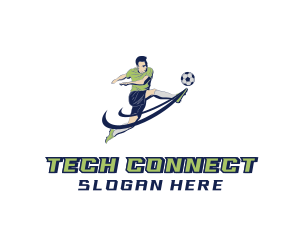 Football Sports Athlete Logo