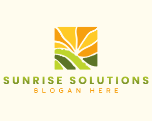 Sunrise Grass Landscaping logo design