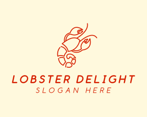 Red Lobster Restaurant logo design