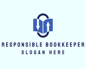 Book Arrow Trading logo design