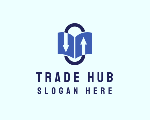 Book Arrow Trading logo design