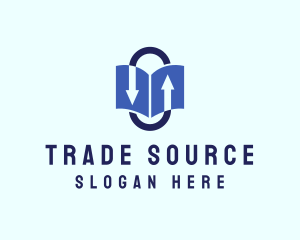 Book Arrow Trading logo design