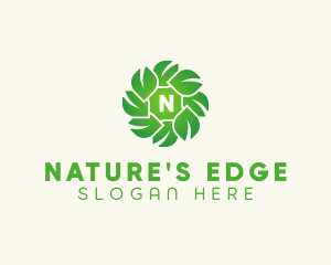 Natural Herbal Leaves logo design