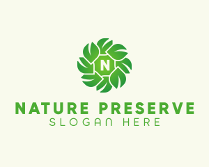 Natural Herbal Leaves logo design