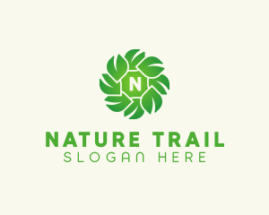 Natural Herbal Leaves logo design