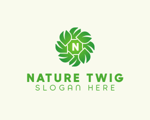 Natural Herbal Leaves logo design