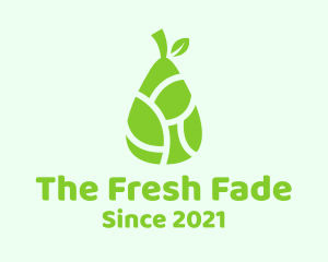 Green Pear Fruit  logo design