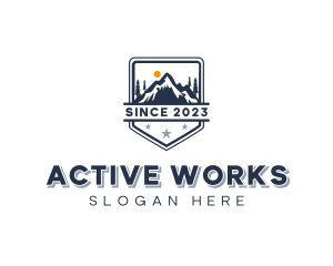 Adventure Mountain Trekking logo design