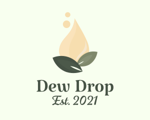 Organic Oil Droplet logo design