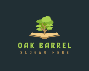 Book Publishing Oak Tree logo design