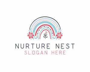 Nursery Butterfly Rainbow logo