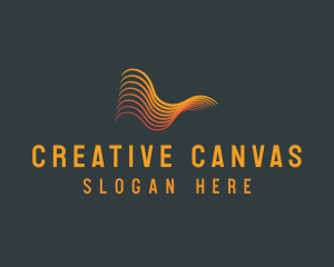 Creative Abstract Waves logo design