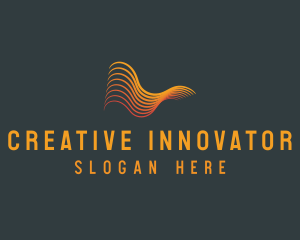 Creative Abstract Waves logo design