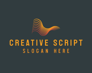 Creative Abstract Waves logo design