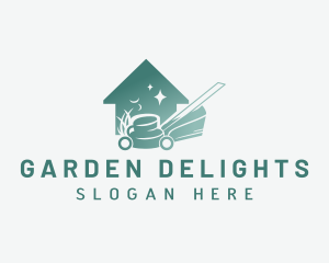 Lawn Mower Landscape logo design