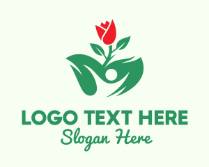 Human Rose Plant logo