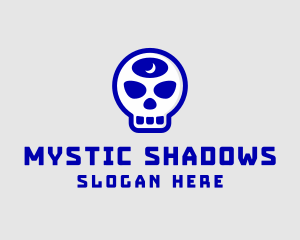 Mystic Moon Skull logo design