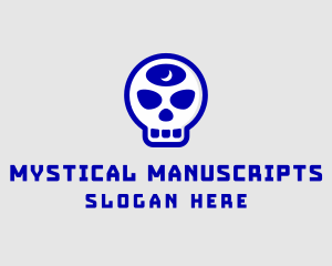 Mystic Moon Skull logo design