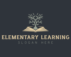 Book Tree Learning logo design