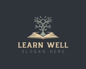 Book Tree Learning logo design