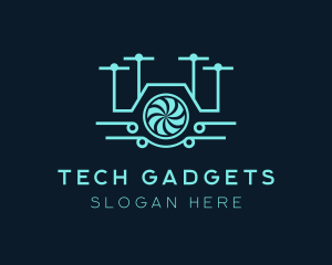 Camera Drone Gadget logo design