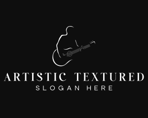 Guitar Musician Artist logo design