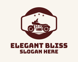 Brown Motorcycle Badge Logo