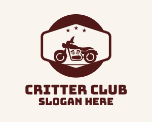 Brown Motorcycle Badge logo design