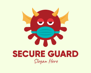 Red Sick Evil Virus Monster Logo
