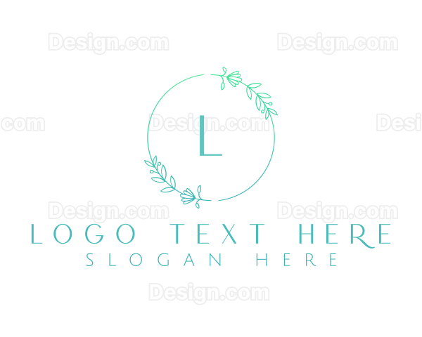 Beauty Wreath Lettermark Logo