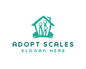 Home Family Shelter logo design