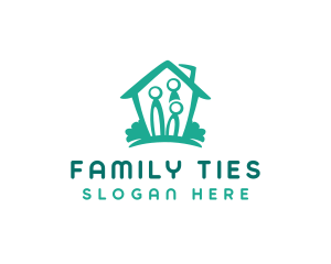 Home Family Shelter logo design