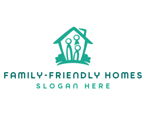 Home Family Shelter logo design