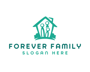 Home Family Shelter logo design