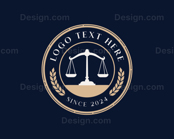 Legal Lawyer Justice Scale Logo