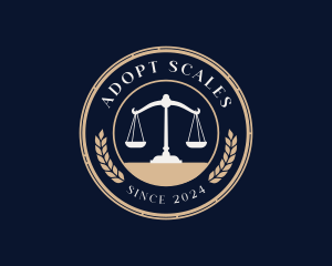 Legal Lawyer Justice Scale logo design