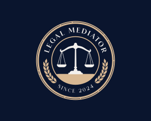 Legal Justice Scale logo design