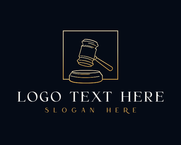 Justice Gavel Hammer logo