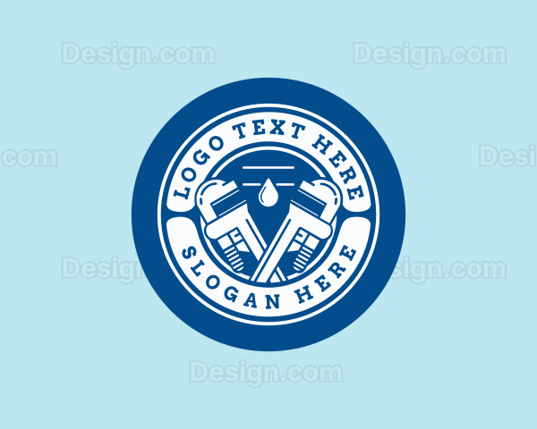 Droplet Plumbing Wrench Logo