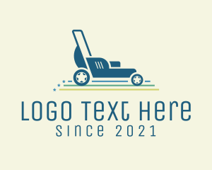 Colorful Lawn Mower  logo