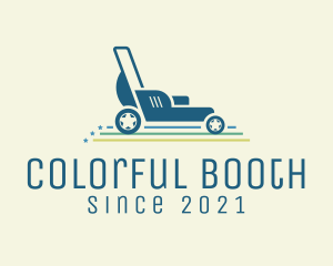 Colorful Lawn Mower  logo design