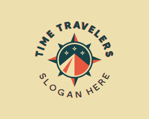 Travel Compass Navigation logo design