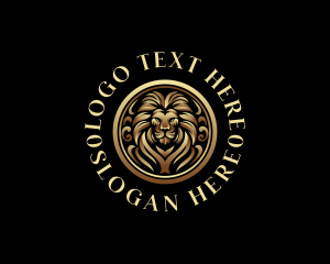 Lion - Luxury Lion Royalty logo design