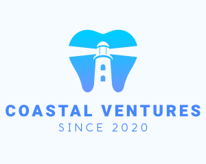 Tooth Dental Lighthouse logo design