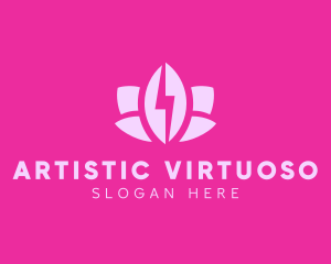 Lightning Lotus Spa logo design