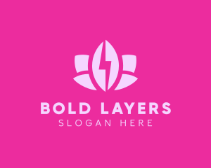 Lightning Lotus Spa logo design