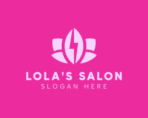 Lightning Lotus Spa logo design