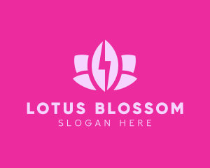 Lightning Lotus Spa logo design