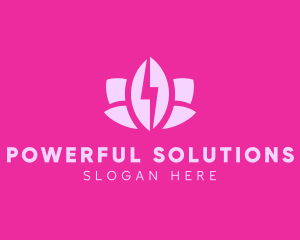 Lightning Lotus Spa logo design