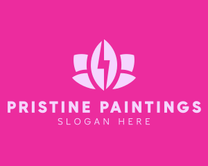 Lightning Lotus Spa logo design